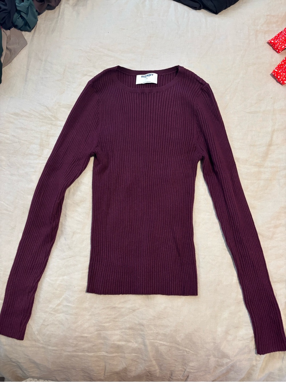 Old Navy Ribbed Crewneck Sweater - Plum